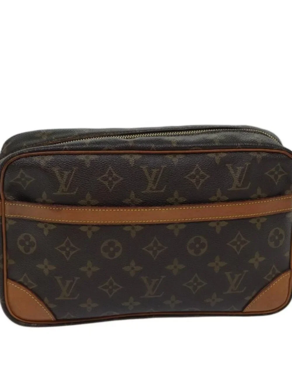 LOUIS VUITTON Monogram Compiegne 28 Clutch Bag M51845 LV Auth